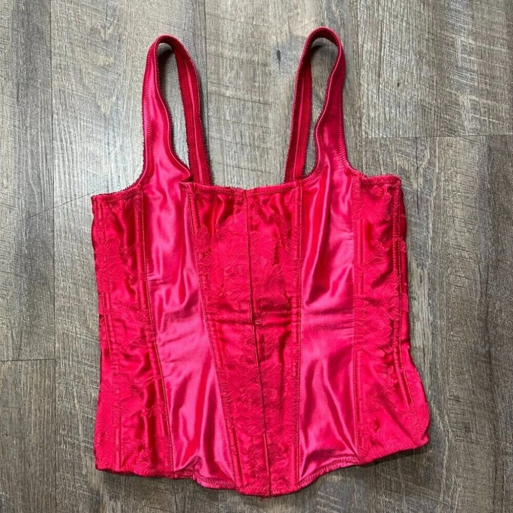 Vintage 90s Red Corset Womens Size 38/Medium